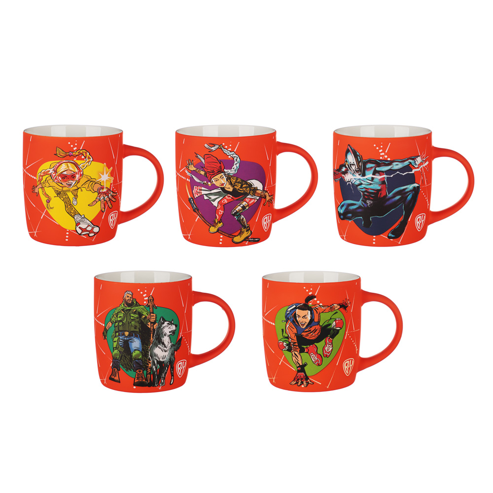 BY Герои Кружка, 340мл, фарфор, 5 дизайнов, арт.№ 806-023