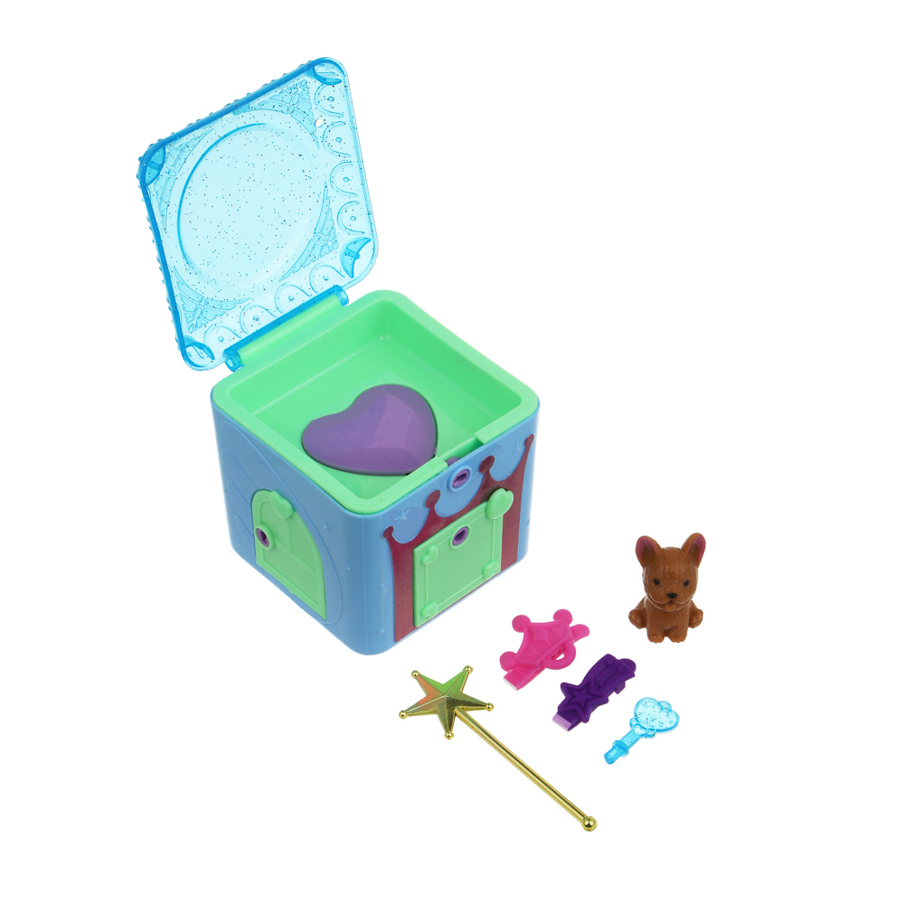 ИГРОЛЕНД Питомец с акс. "Коробка-сюрприз", ABS, 8,8х8,8х8,8 см, 6 диз., арт.№ 258-103