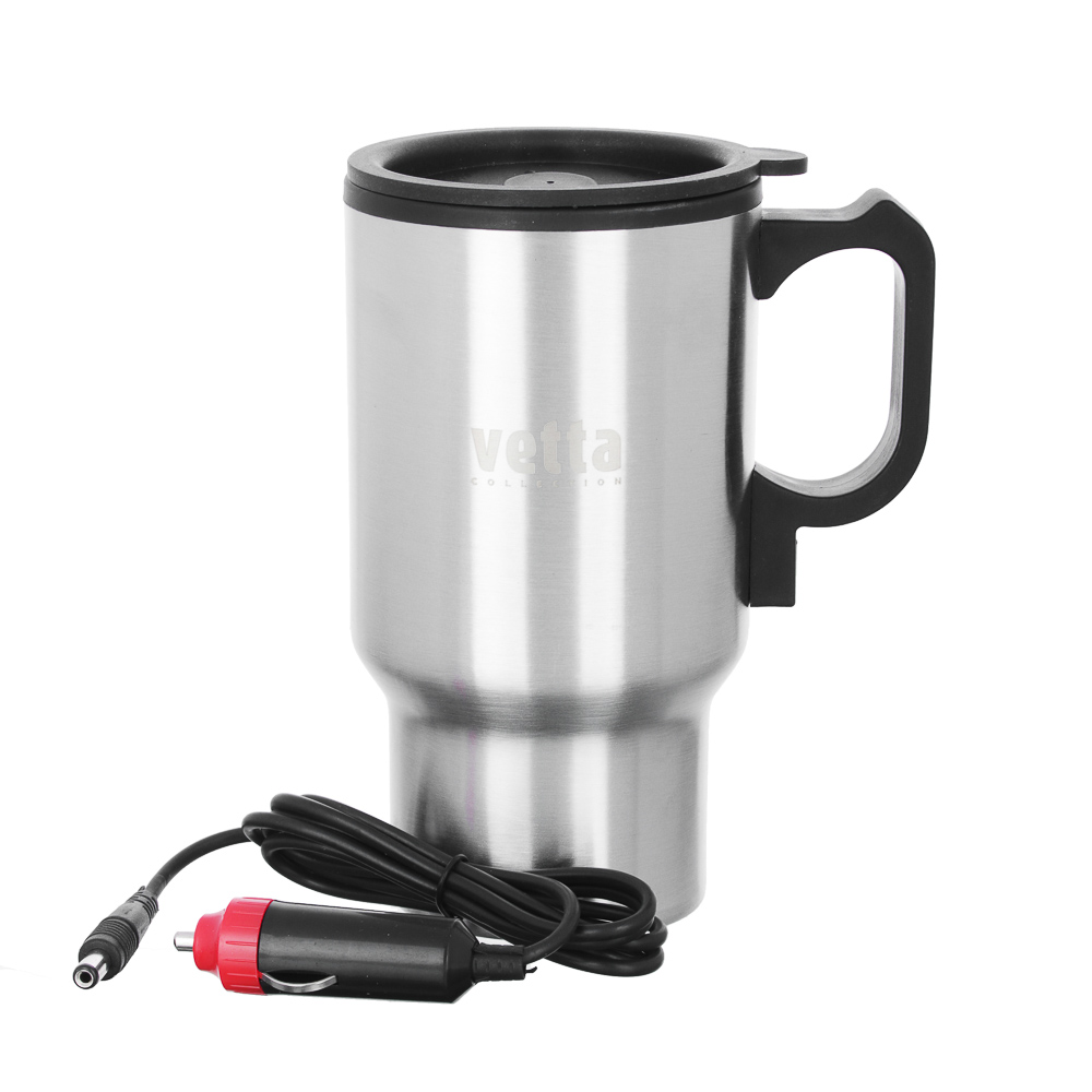 VETTA Термос-кружка 450мл, подогрев от прикуривателя, JL669, арт.№ 841-712