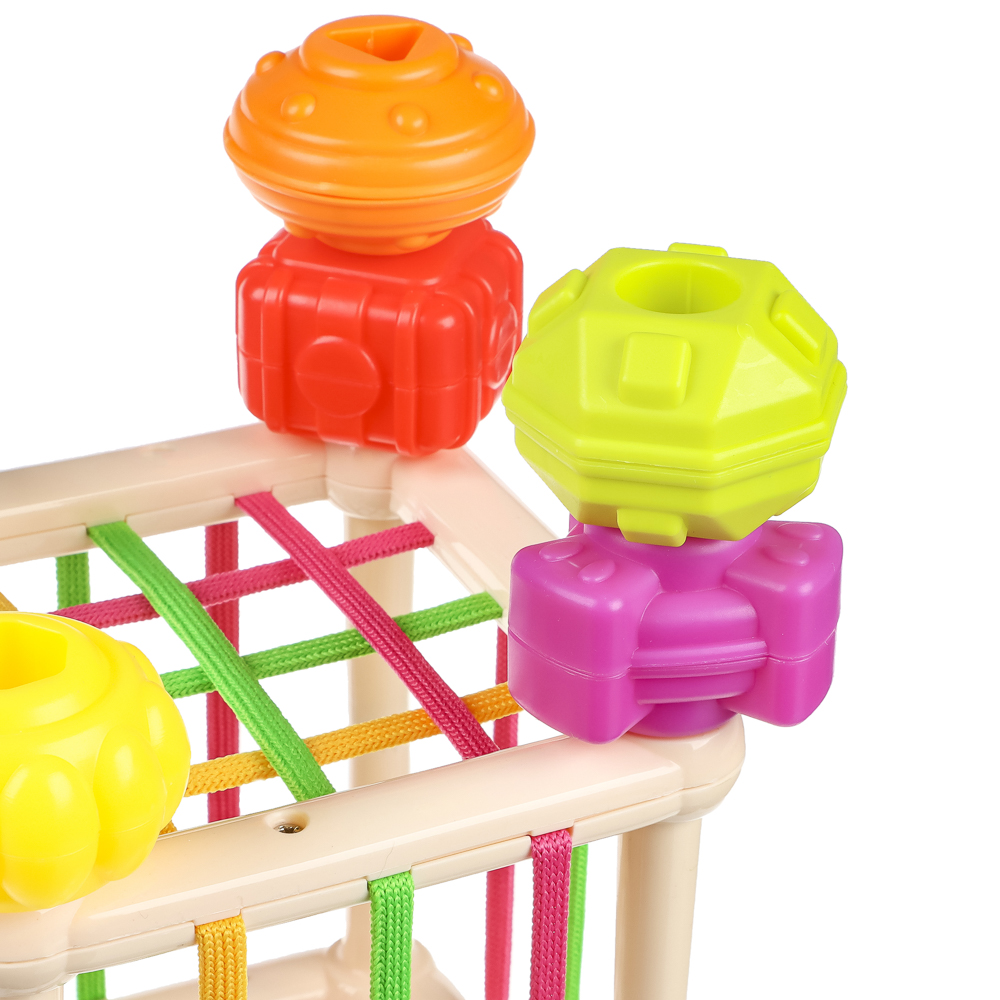 Развивающая игрушка сортер "Бизикуб", PP, ABS, 12,8х12,8х12,, арт.№ 262-541