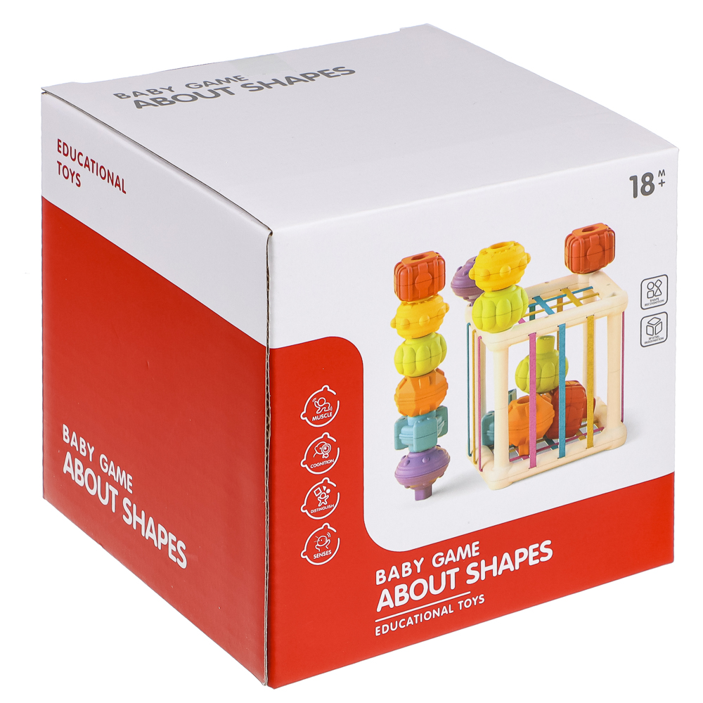 Развивающая игрушка сортер "Бизикуб", PP, ABS, 12,8х12,8х12,, арт.№ 262-541