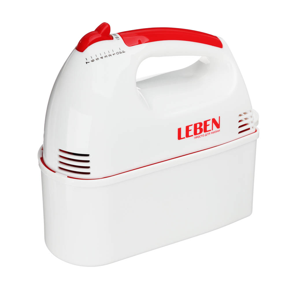 LEBEN Миксер кухонный 100Вт, 7 скоростей, 4 насадки с коробочкой, арт.№ 269-012