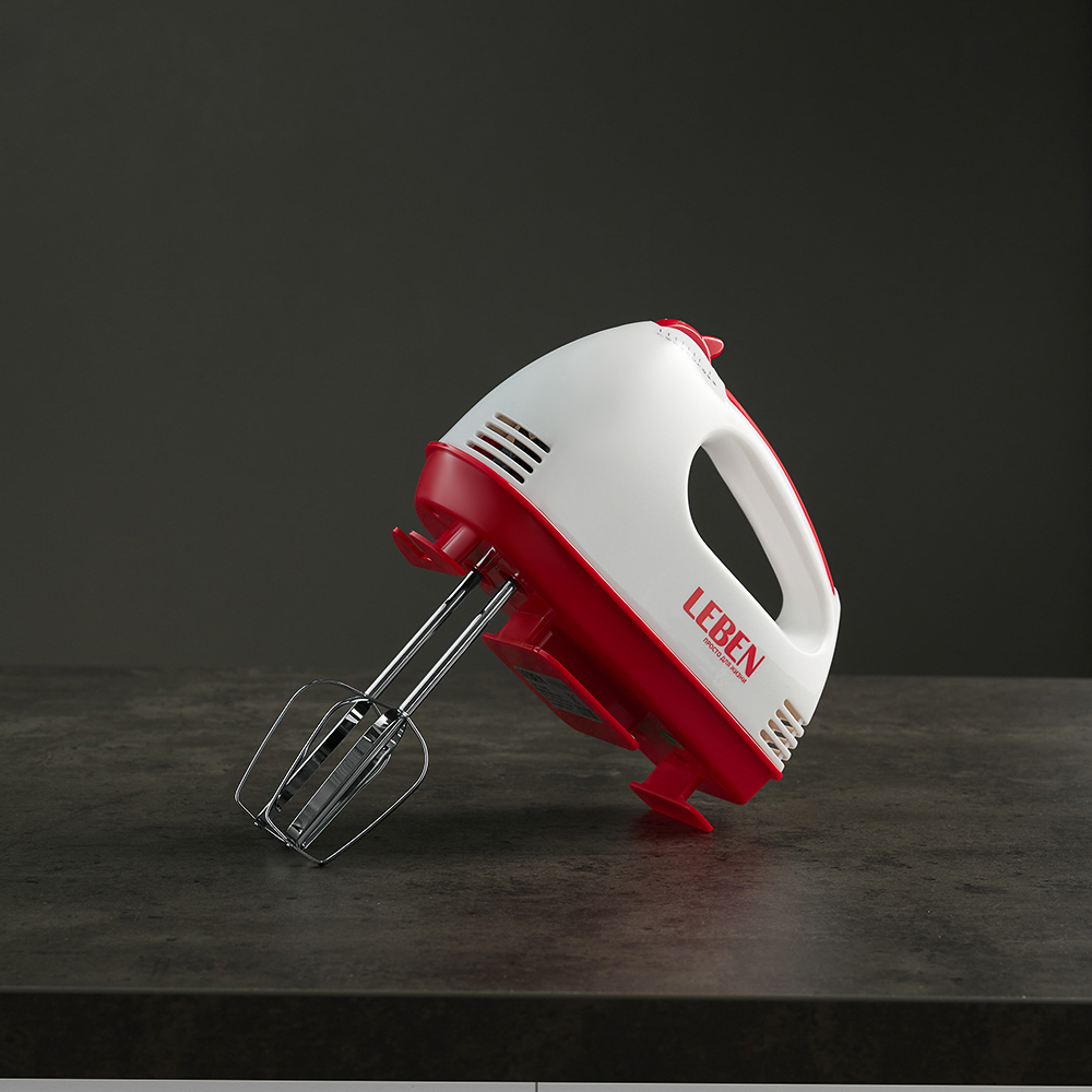 LEBEN Миксер кухонный 100Вт, 7 скоростей, 4 насадки с коробочкой, арт.№ 269-012