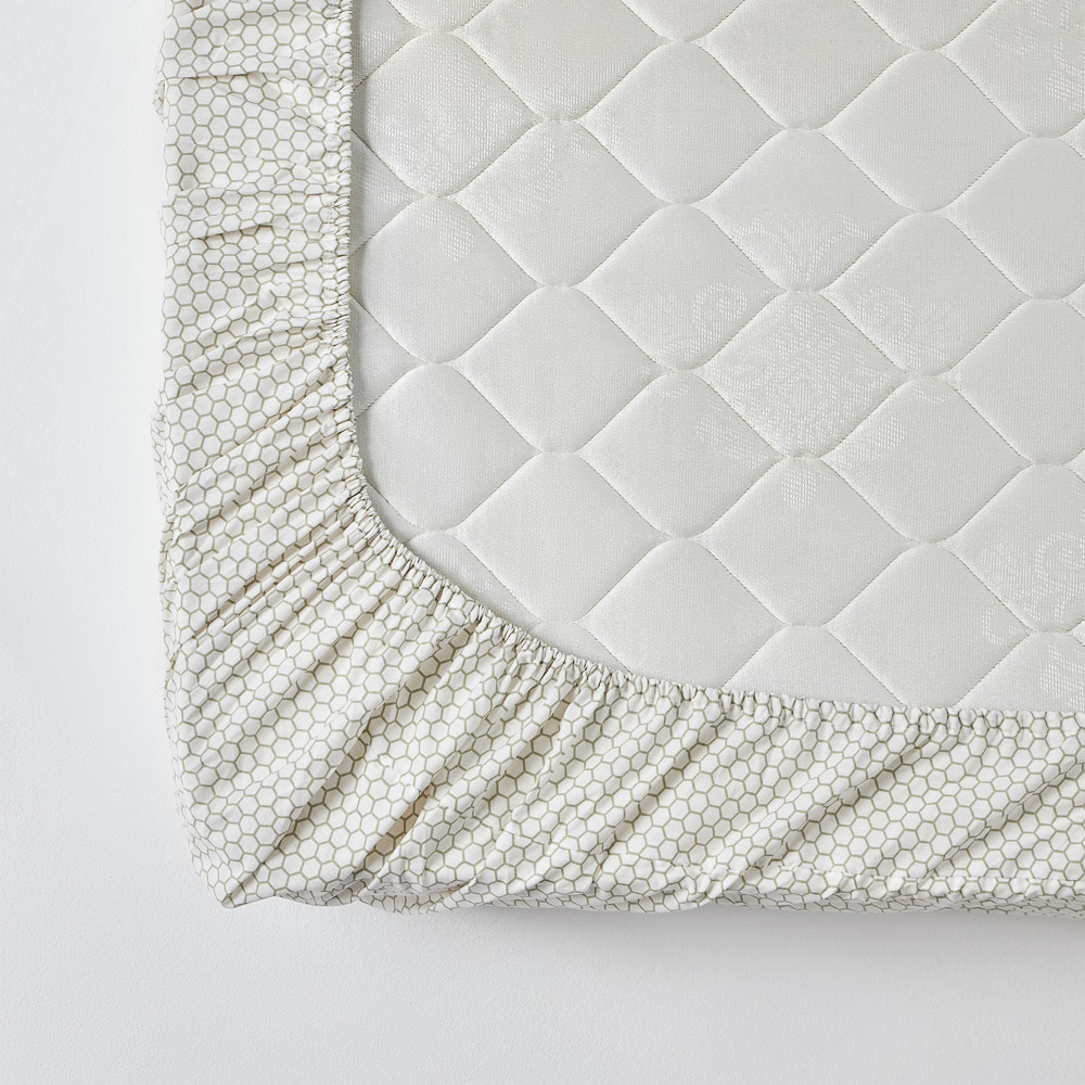 PROVANCE Эвкалипт Простыня на резинке 200х200х20см, 100% хлопок, поплин, зеленый, арт.№ 432-255