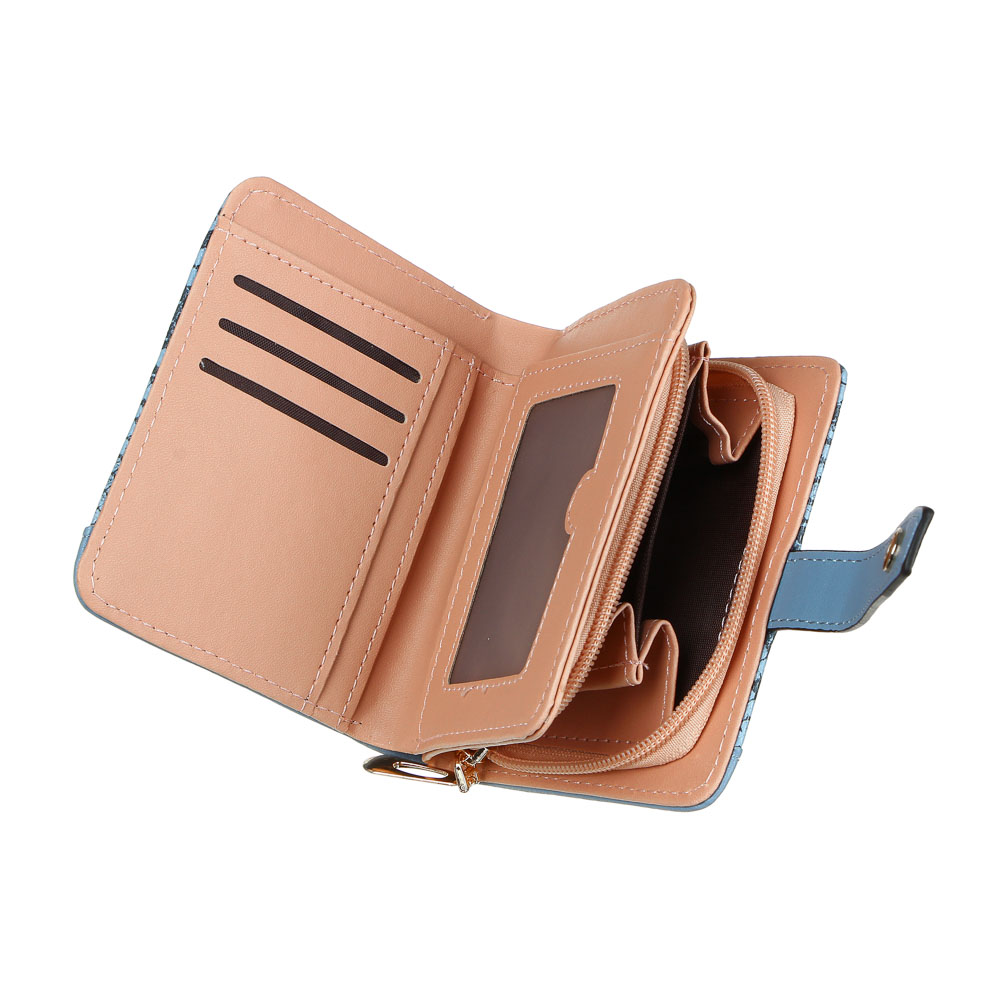 ЮL Кошелек женский с отд. для карт, ПУ, сплав, 12х10см, 4 цвета, КЖ22-01, арт.№ 303-920