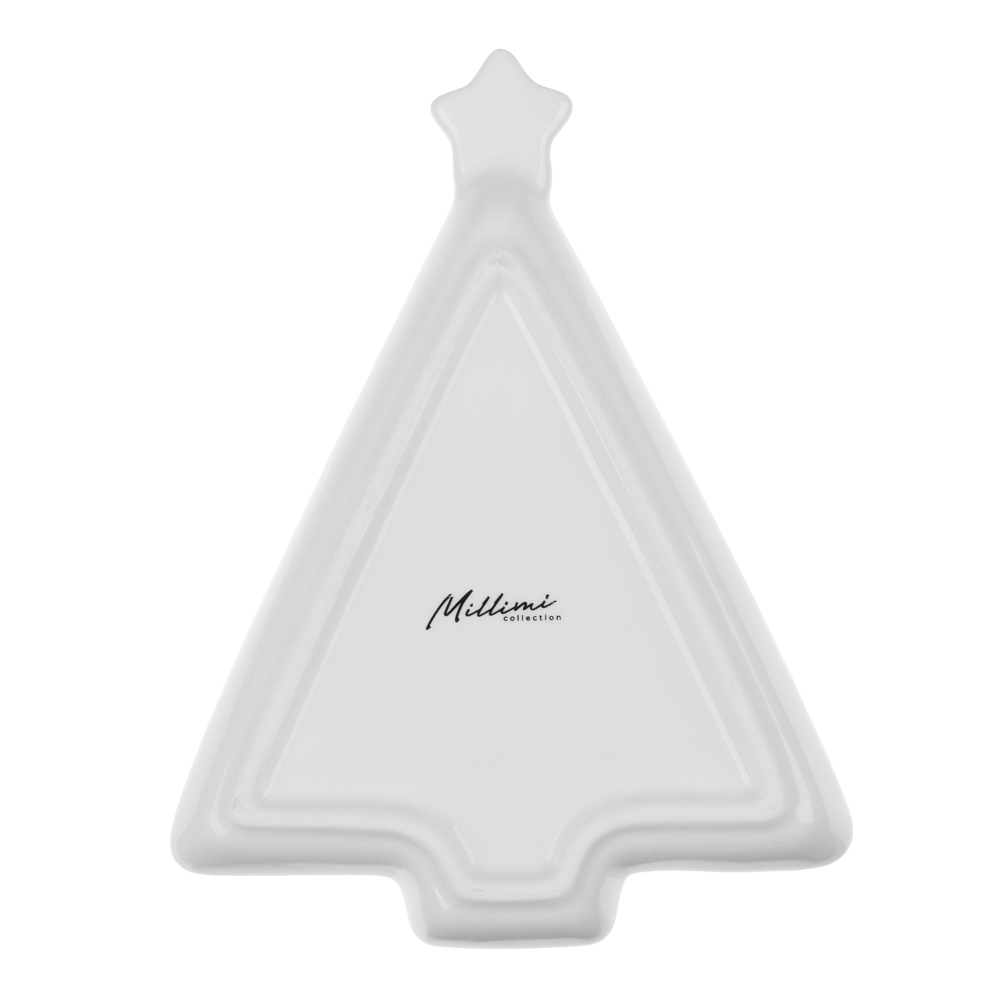 MILLIMI Нордик Блюдо в форме ёлки, 21х16х2,5см, керамика, арт.№ 820-722