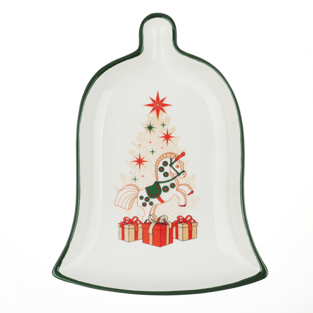 MILLIMI Щелкунчик Блюдо в форме колокольчика, 20х15х2,5см, керамика, арт.№ 820-725