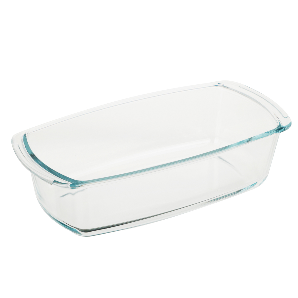 SATOSHI Форма для запекания жаропрочная прямоугольная, с ручками, узкая, стекло, 27х14х7,2см, 1,5л, арт.№ 825-033