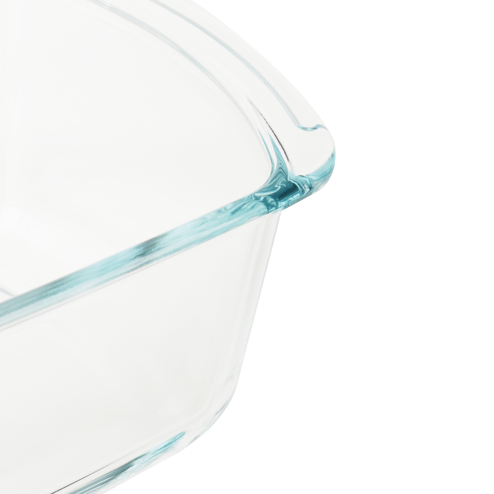 SATOSHI Форма для запекания жаропрочная прямоугольная, с ручками, узкая, стекло, 27х14х7,2см, 1,5л, арт.№ 825-033