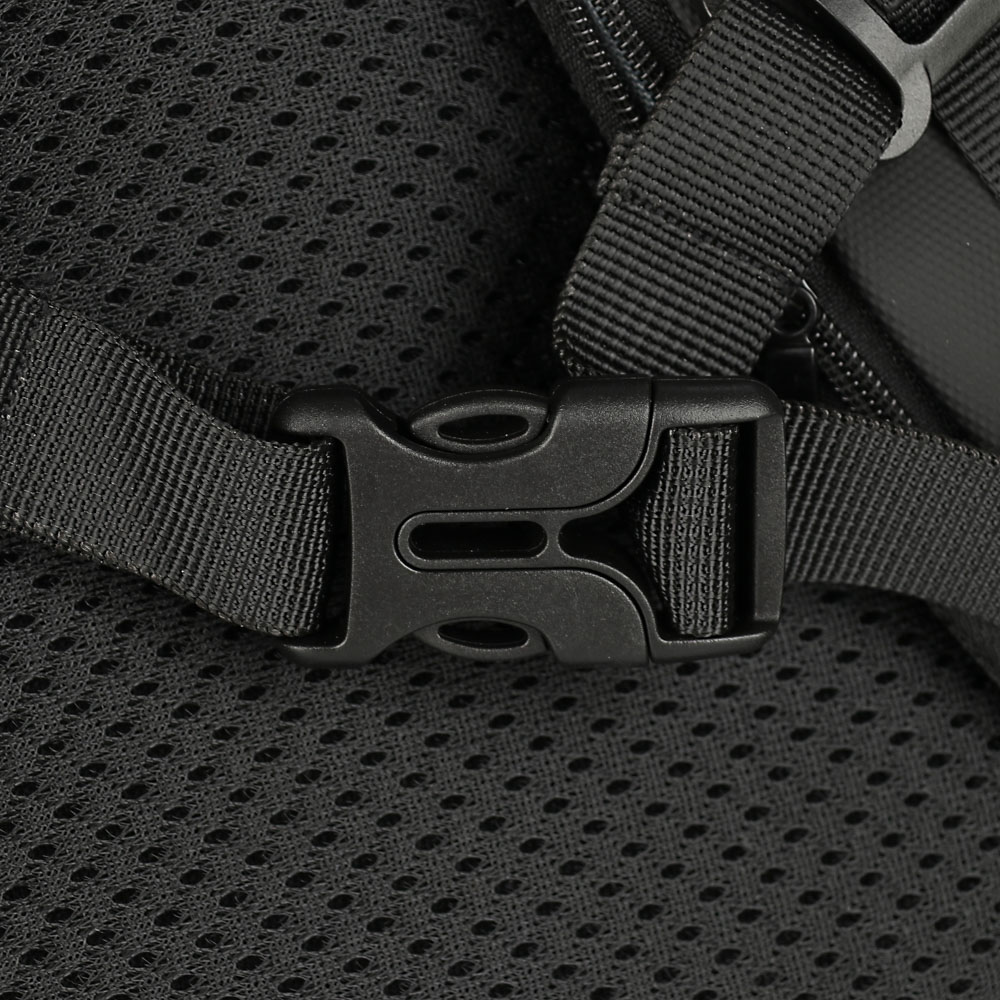 Рюкзак подростковый премиум, 46x29x12см, 2отд, 6 карм, эргон.спинка, прорезиненный ПЭ, USB, черный, арт.№ 254-366