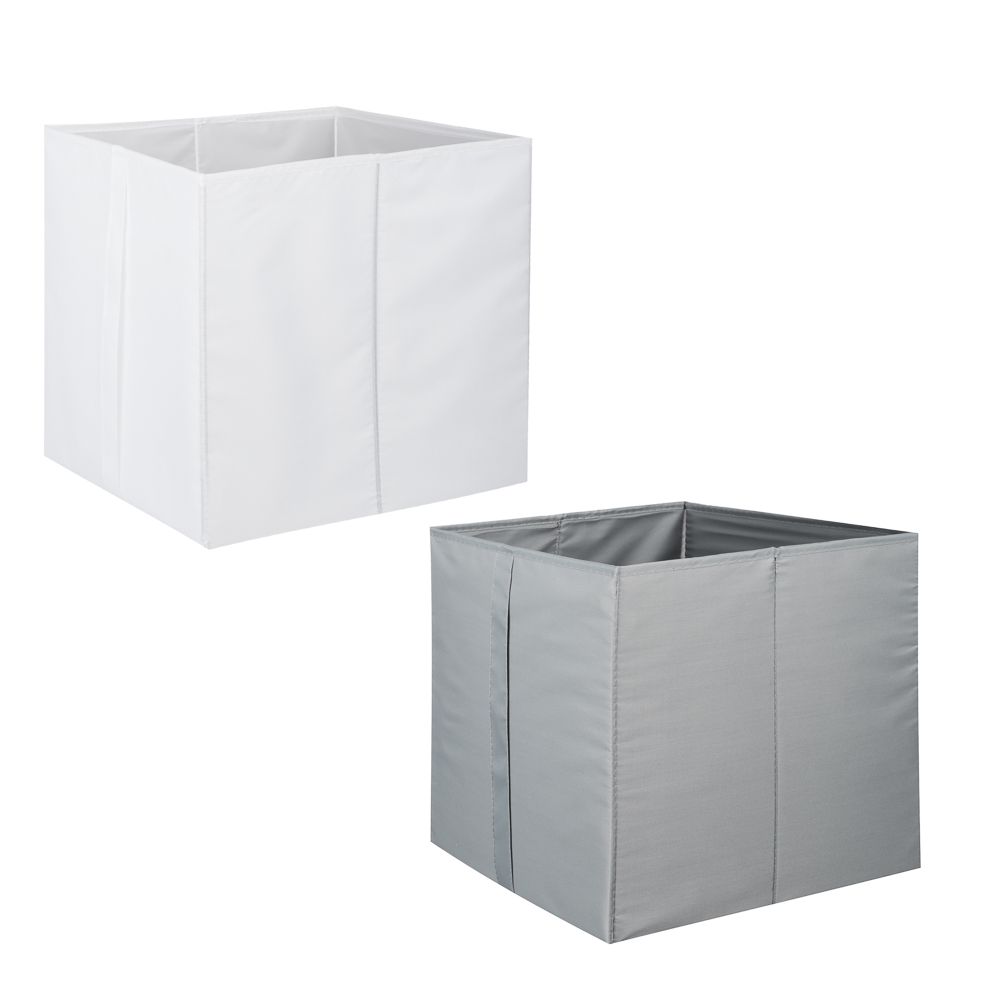 BY Швеция Короб с ручкой без крышки, 30х30х30см, полиэстер, 2 цвета, арт.№ 457-607
