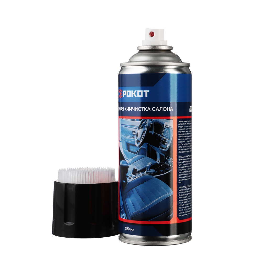 РОКОТ Сухая химчистка "пенная" щетка-крышка, аэрозоль, 520мл., арт.№ 727-179