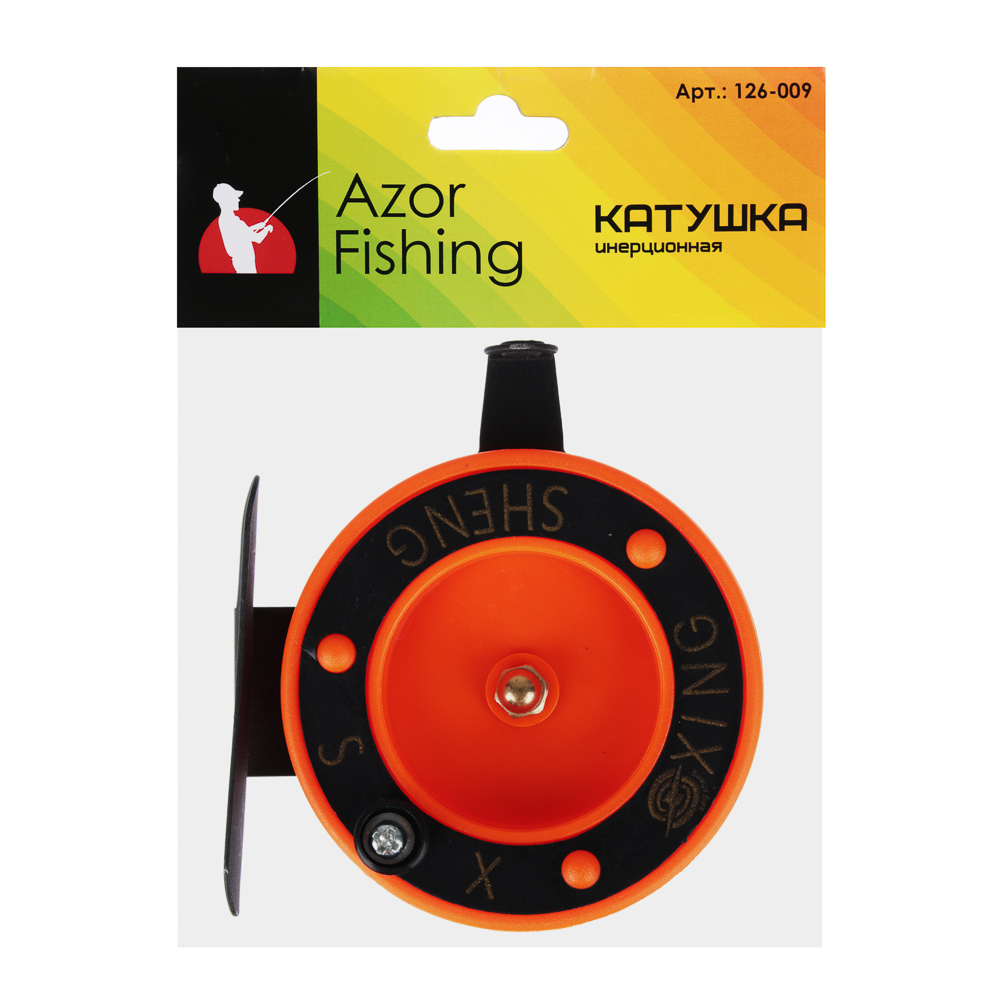 Катушка инерционная тм AZOR FISHING, металл, пластик, арт.№ 126-009