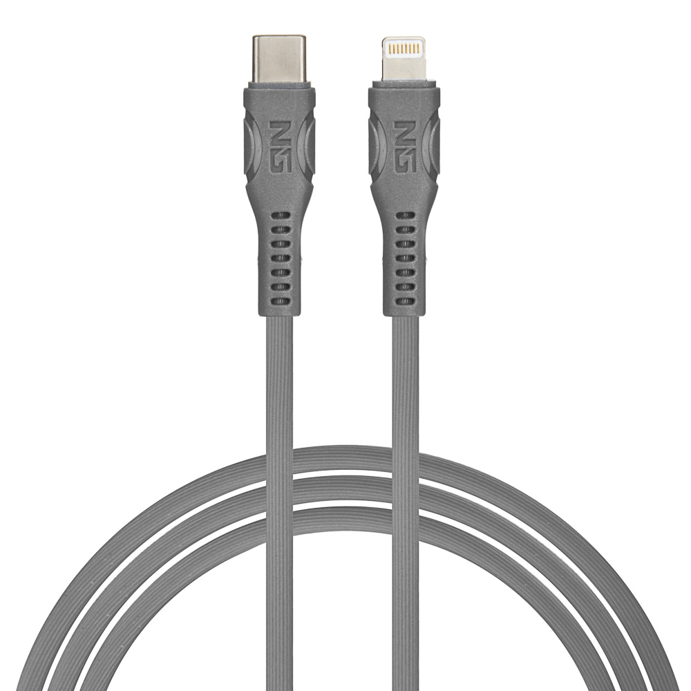NG Кабель для зарядки, микс Type C-lighnting, Type C-Type C, 1.2м, 2.4A, пластик, 3 цвета, арт.№ 788-034