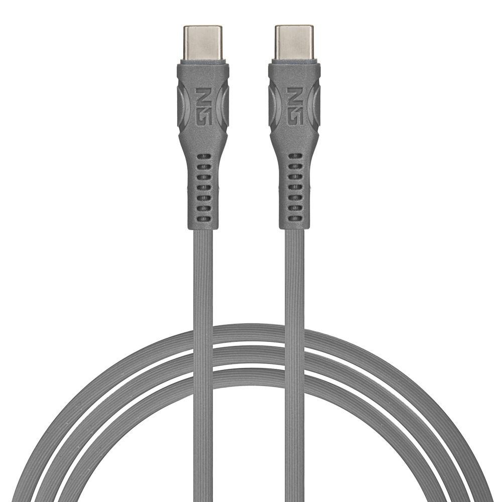 NG Кабель для зарядки, микс Type C-lighnting, Type C-Type C, 1.2м, 2.4A, пластик, 3 цвета, арт.№ 788-034