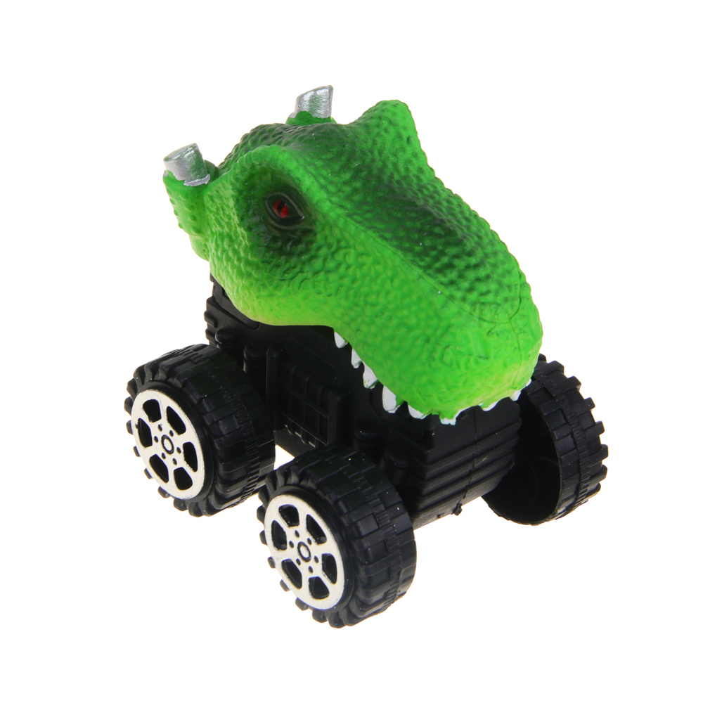 ИГРОЛЕНД Машинка "Дино-джип", инерция, РР, 12,5х12х5см, 4 дизайна, арт.№ 292-370