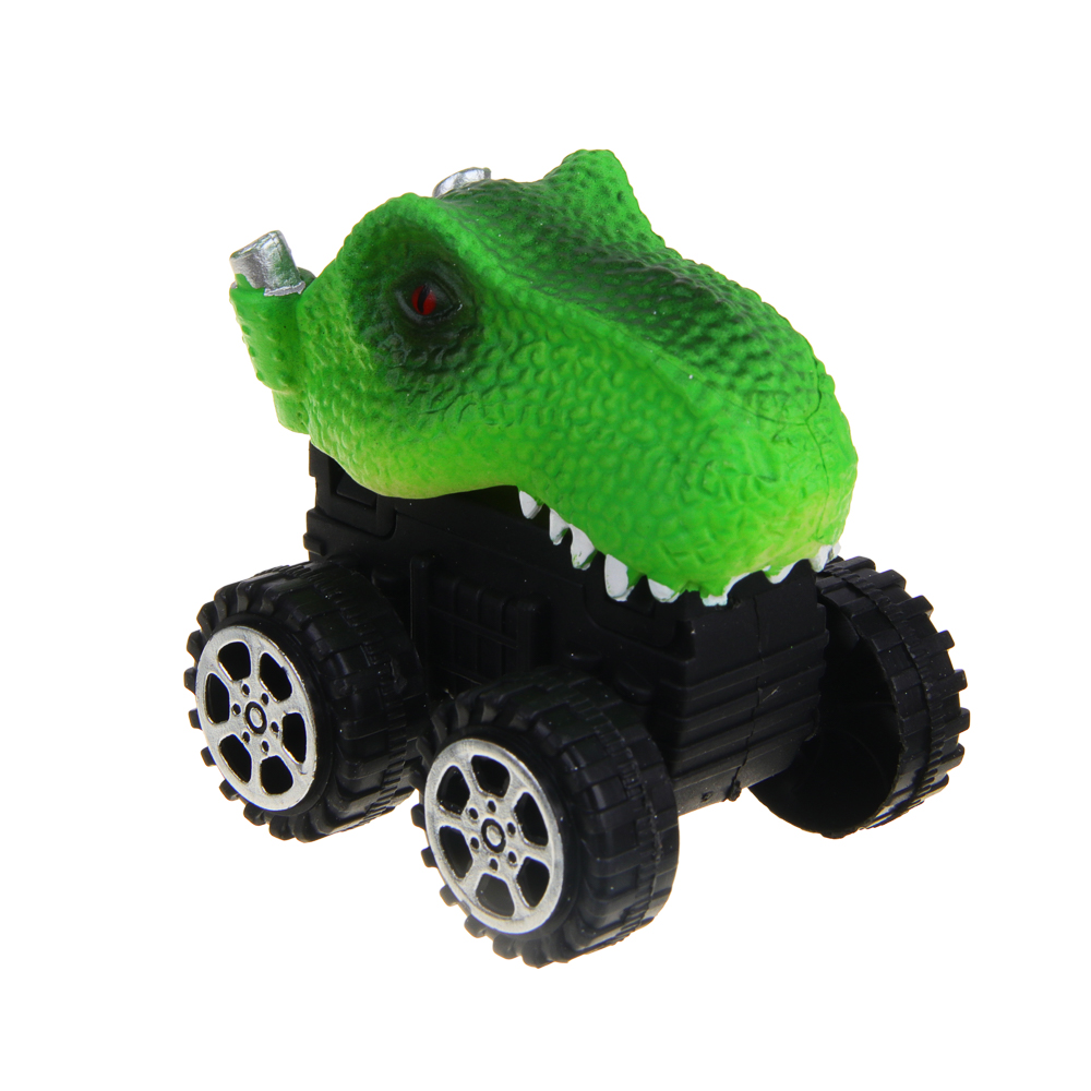 ИГРОЛЕНД Машинка "Дино-джип", инерция, РР, 12,5х12х5см, 4 дизайна, арт.№ 292-370