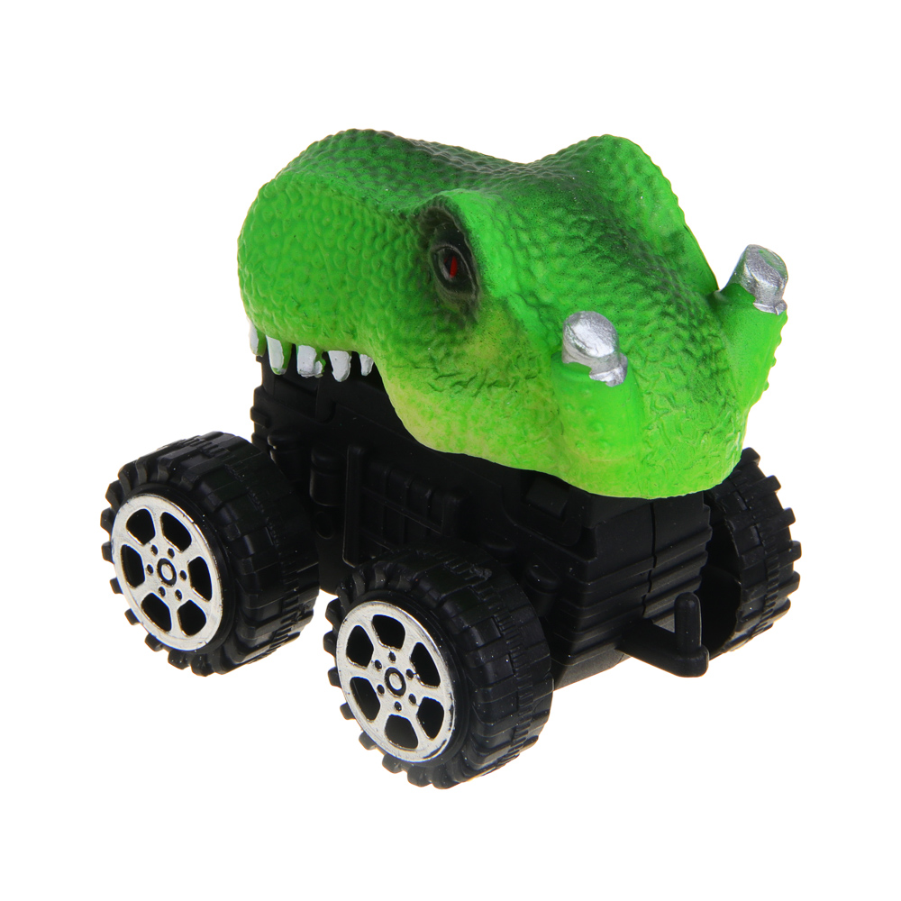 ИГРОЛЕНД Машинка "Дино-джип", инерция, РР, 12,5х12х5см, 4 дизайна, арт.№ 292-370