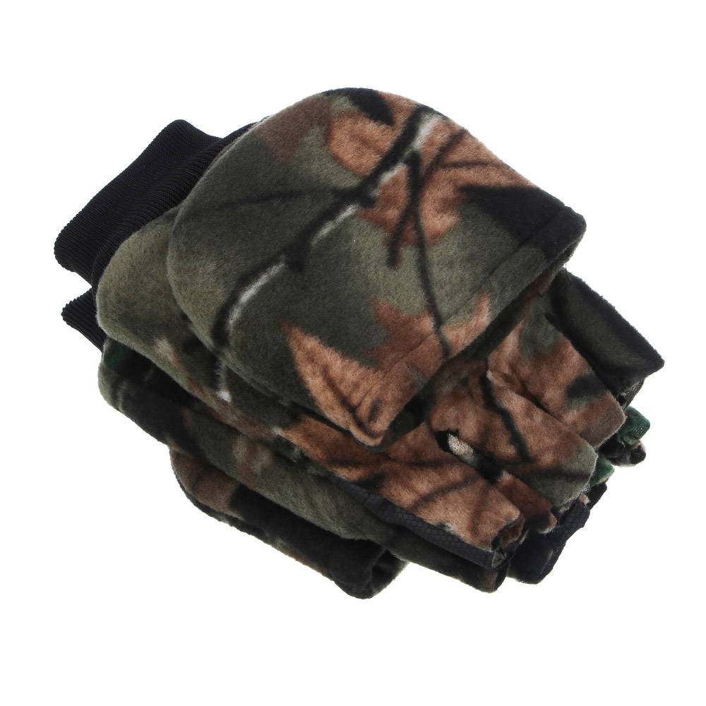 Варежки зимние флисовые с клапаном на магните тм AZOR FISHING, 28х11,5 см, арт.№ 127-033