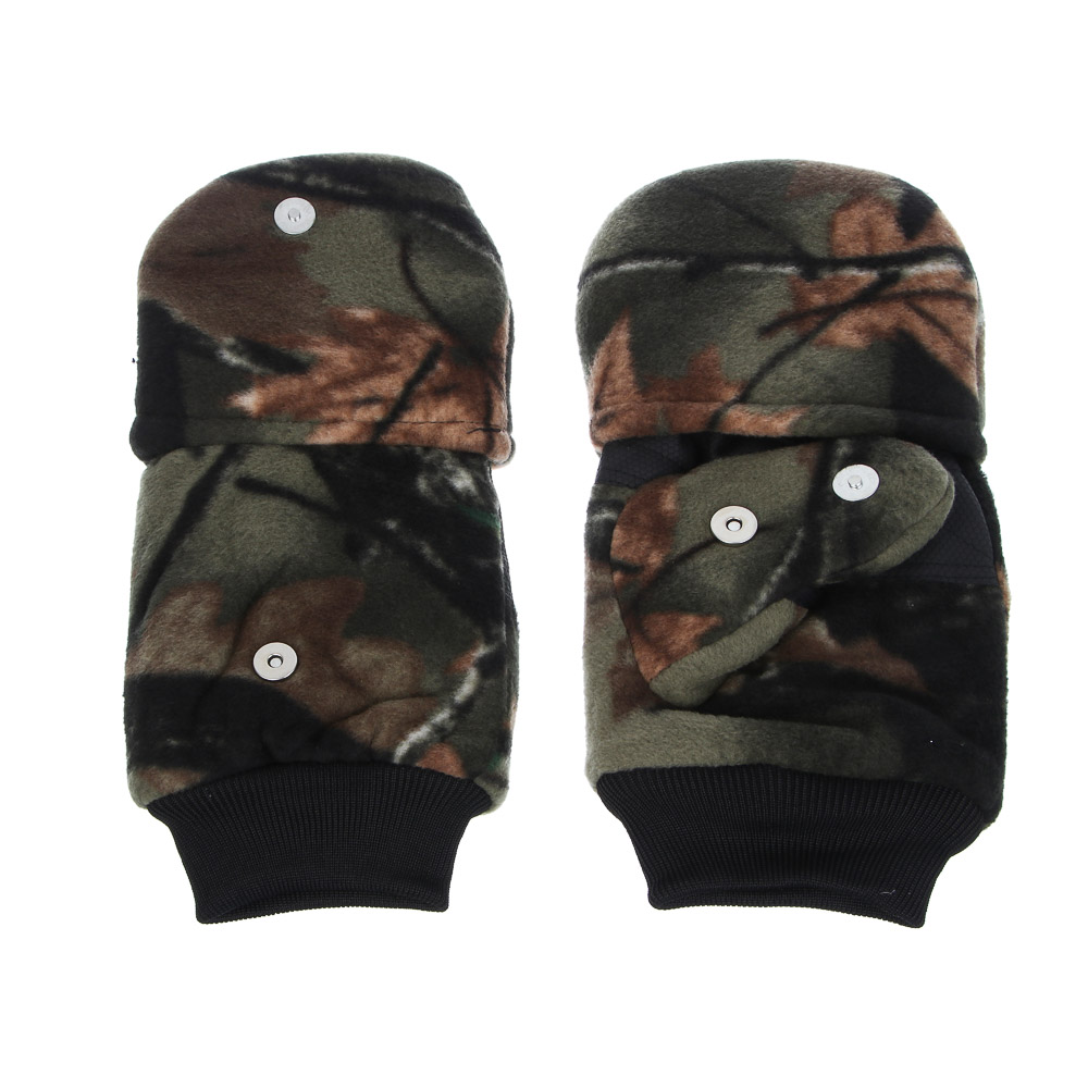 Варежки зимние флисовые с клапаном на магните тм AZOR FISHING, 28х11,5 см, арт.№ 127-033