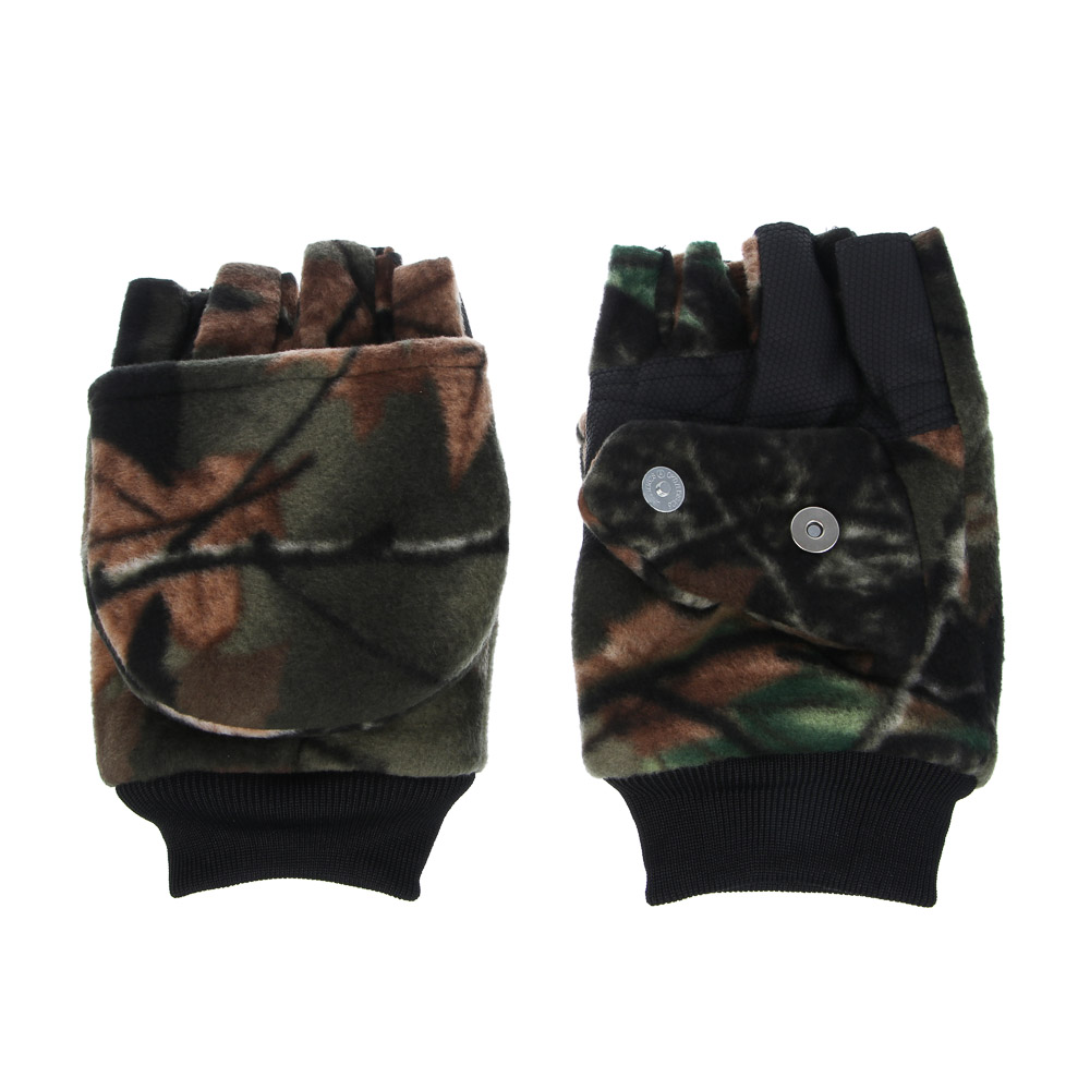 Варежки зимние флисовые с клапаном на магните тм AZOR FISHING, 28х11,5 см, арт.№ 127-033