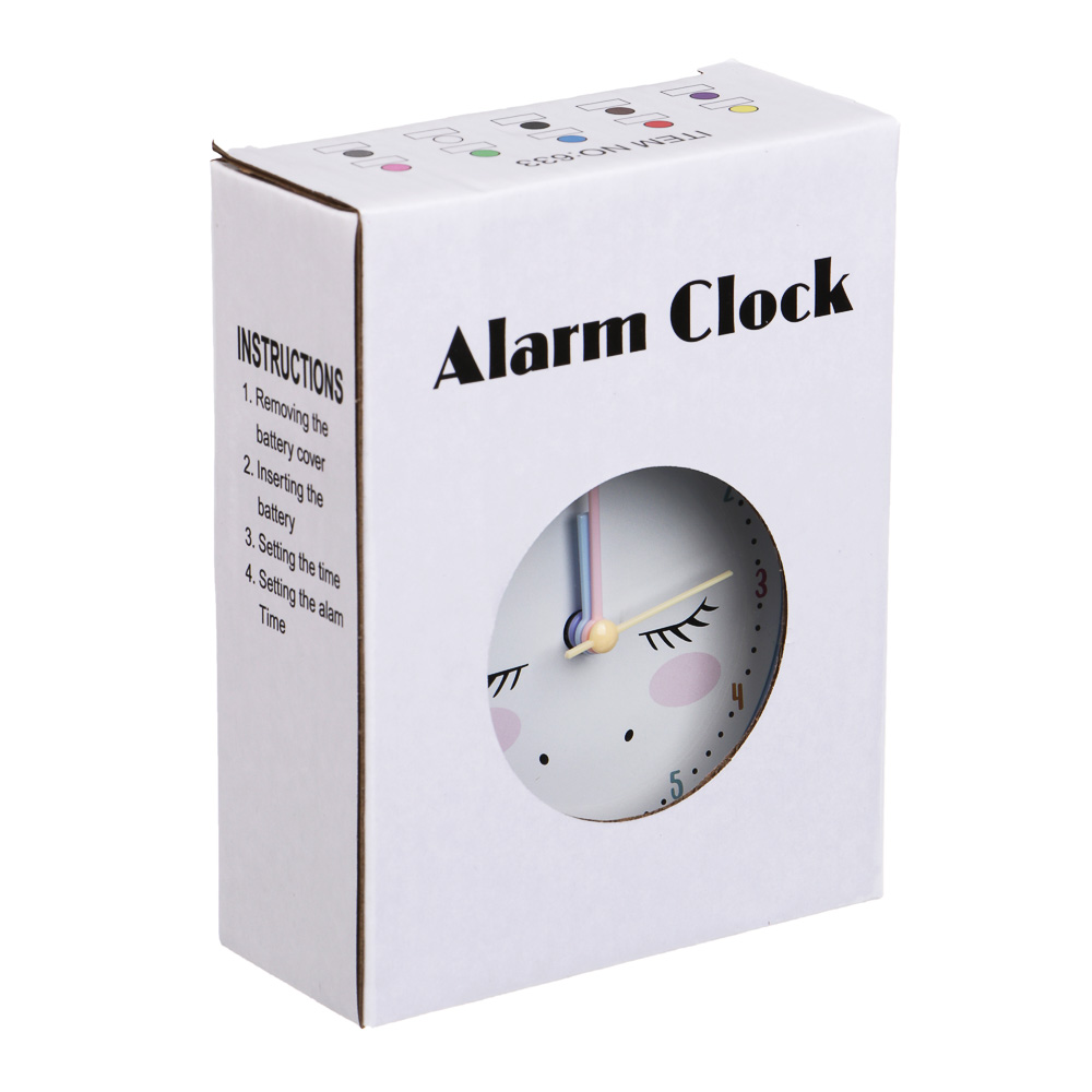 Будильник тм LADECOR CHRONO 10x4x13 см, пластик, стекло, 1xAA, 4 цвета, арт.№ 529-333