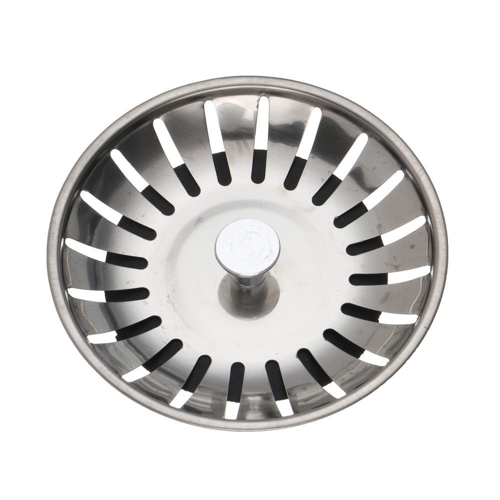 Сеточка-фильтр сменная, для кухонной мойки, d=77 мм, нержавеющая сталь, хром, арт.№ 565-116