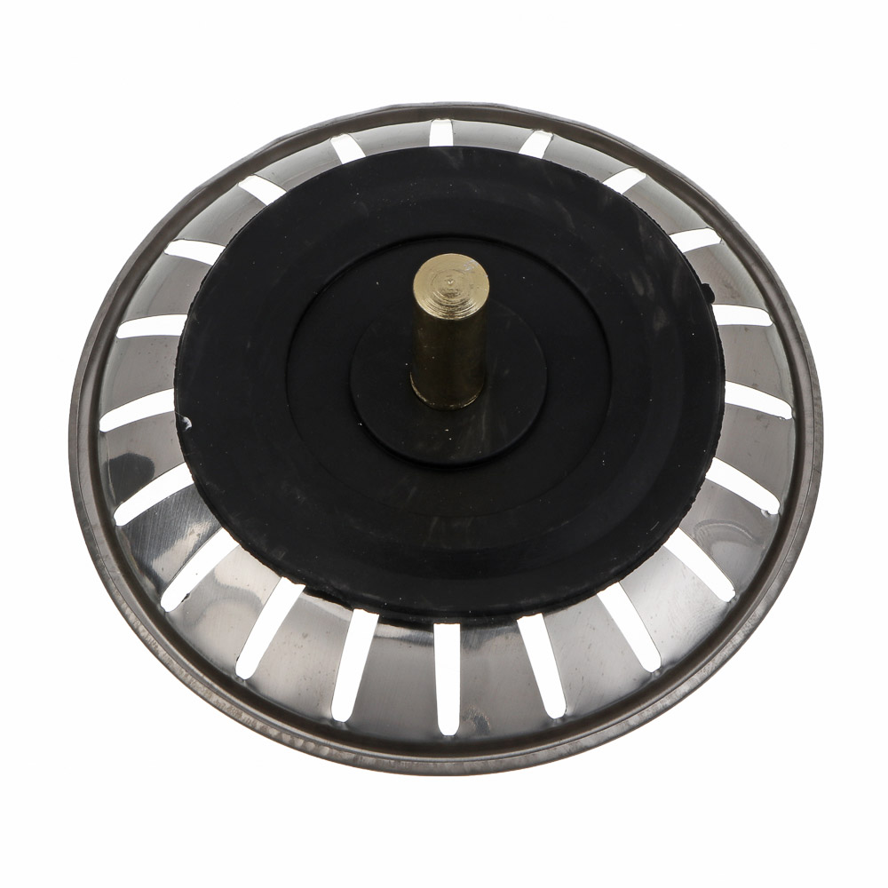 Сеточка-фильтр сменная, для кухонной мойки, d=77 мм, нержавеющая сталь, хром, арт.№ 565-116