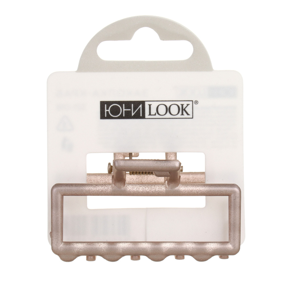 ЮНИLOOK Краб для волос, 5см, металл, пластик, 2 дизайна, ACS-47, арт.№ 321-018