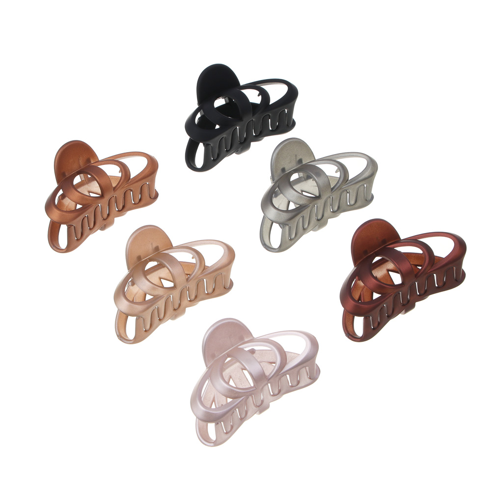 Краб для волос тм ЮНИLOOK, 8,3см, металл, пластик, 6 цветов, ACS-49, арт.№ 321-019