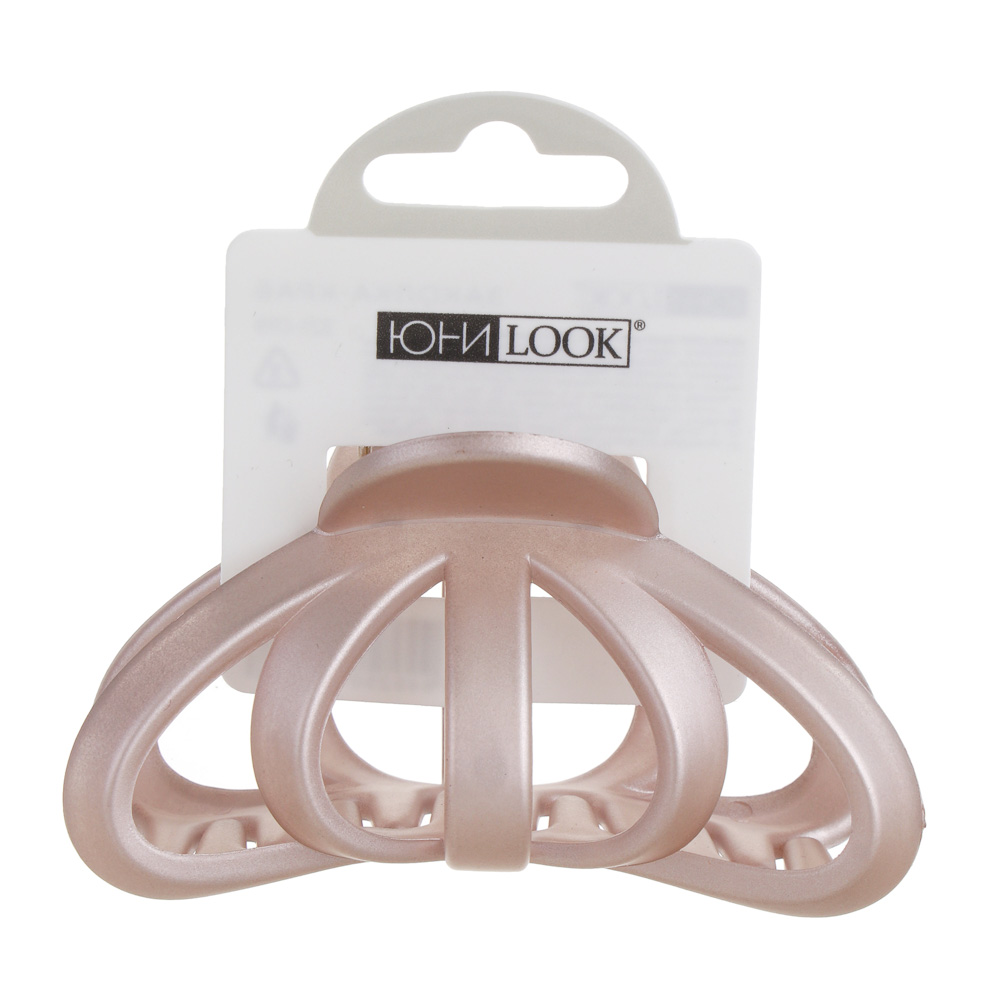 Краб для волос тм ЮНИLOOK, 8,3см, металл, пластик, 6 цветов, ACS-49, арт.№ 321-019