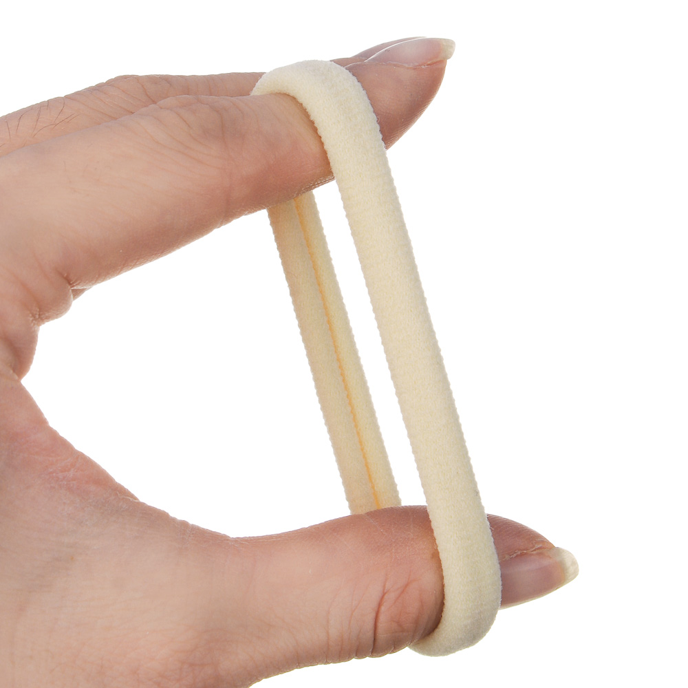 Резинки для волос ЮНИLOOK 4шт, d5см, полиэстер, 3 микса цветов, ACS-52, арт.№ 322-016