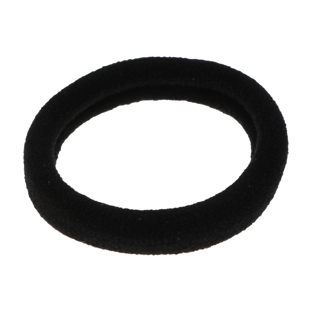 Резинки для волос ЮНИLOOK 6шт, d4см, полиэстер, черные, ACS-55, арт.№ 322-019