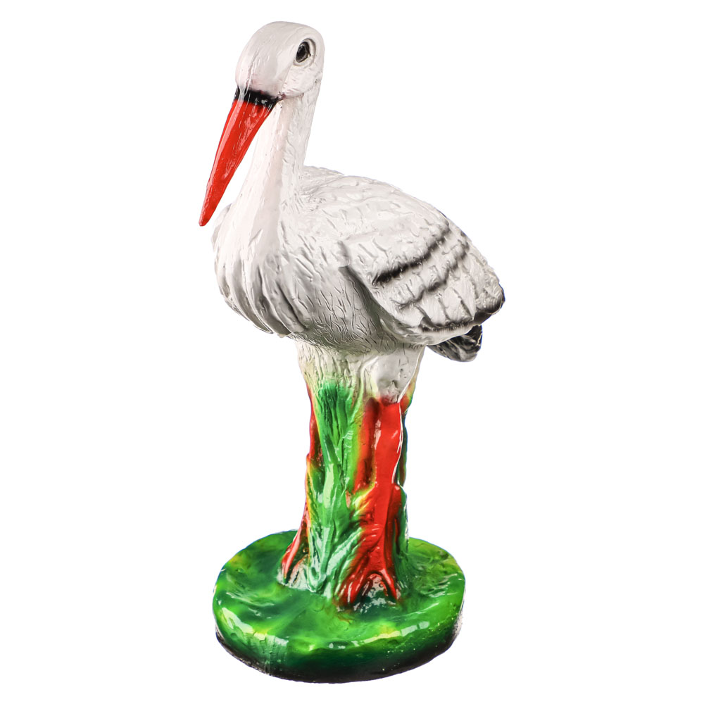 Фигура садовая Аист малый 39x30см, гипс, арт.№ 162-238