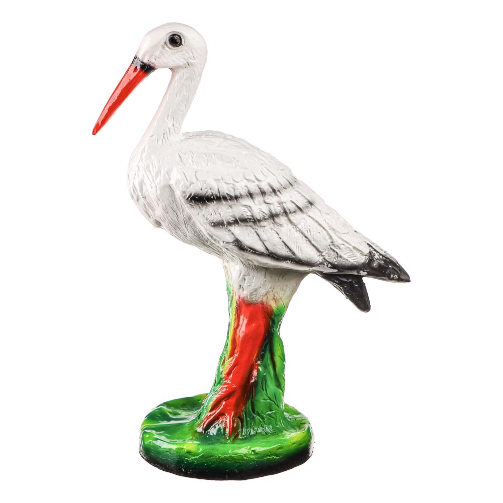 Фигура садовая Аист малый 39x30см, гипс, арт.№ 162-238