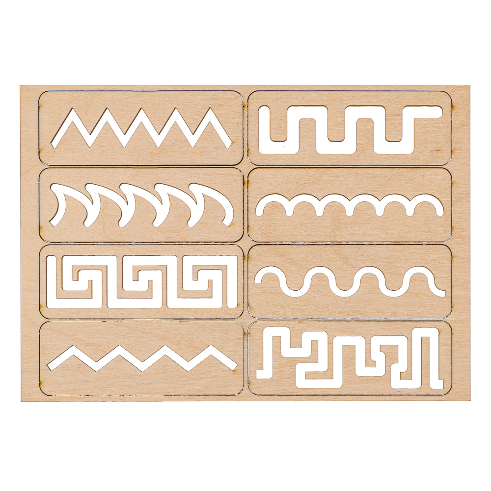 ИГРОЛЕНД Развивающая игра Прописи, 3 прописи, 16 линеек, дерево, бумага, 9,5х3,5х0,3см, арт.№ 284-300