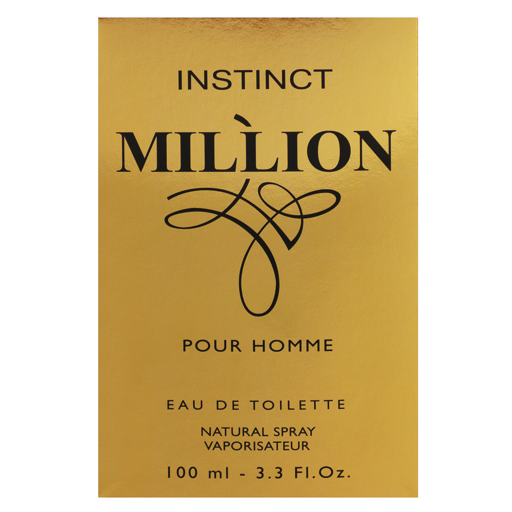 Туалетная вода мужская Instinct Million, 100 мл, арт.№ 313-324
