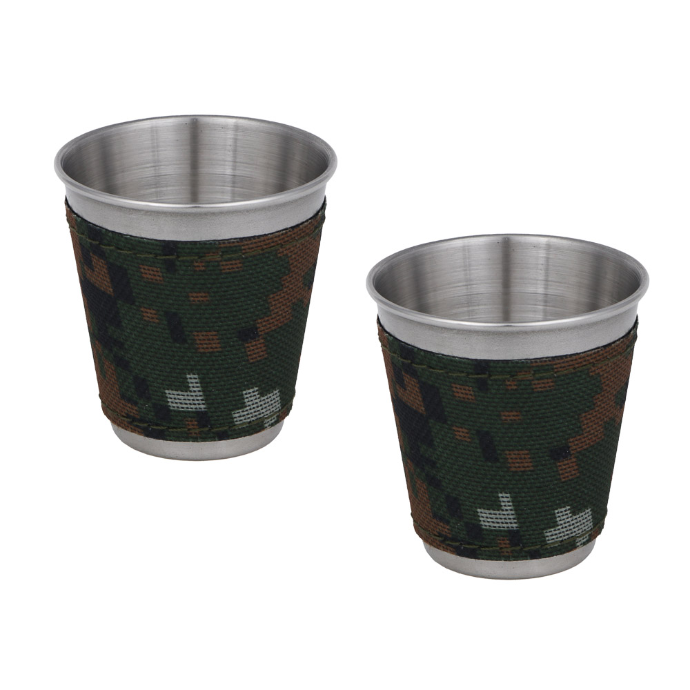 РУССО ТУРИСТО Набор походный ТУРИСТ, фляга, 2 стопки, вилка, ложка, нерж.сталь, арт.№ 123-001