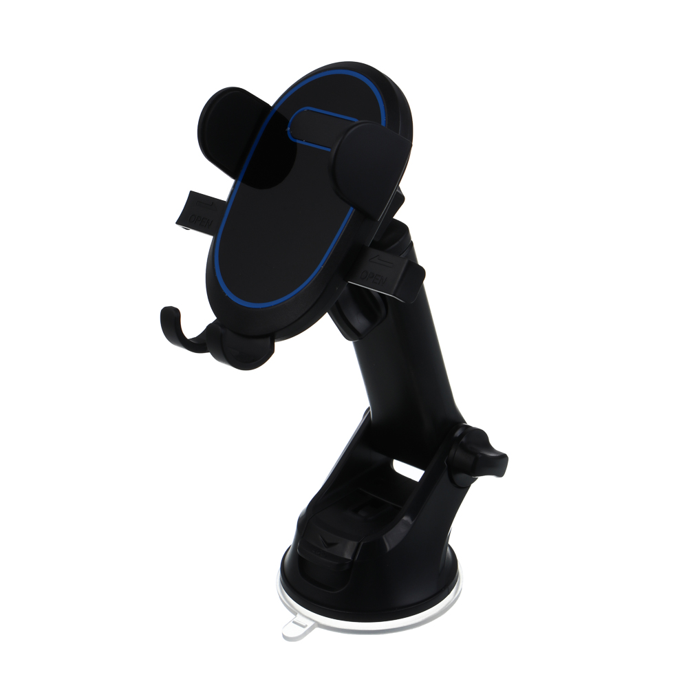 ЕРМАК Держатель смартфона на присоске, черный, синий, арт.№ 733-068