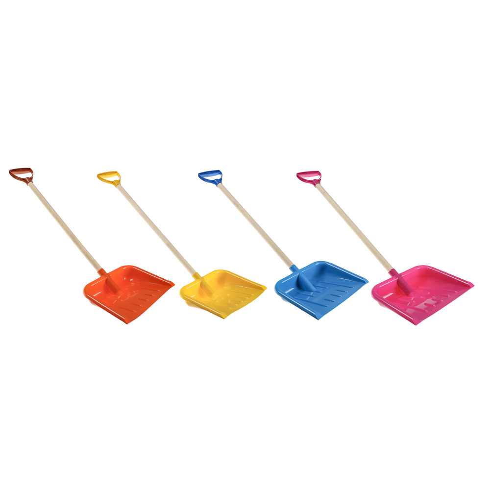 Лопатка пластмассовая с деревянным черенком 80см, РДП80, арт.№ 074-001