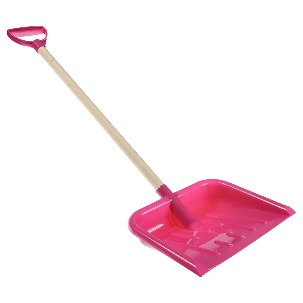 Лопатка пластмассовая с деревянным черенком 80см, РДП80, арт.№ 074-001