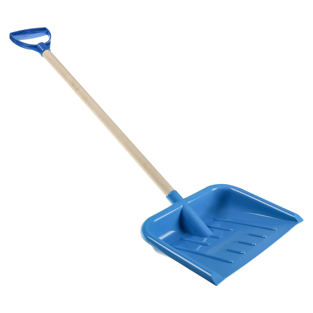 Лопатка пластмассовая с деревянным черенком 80см, РДП80, арт.№ 074-001