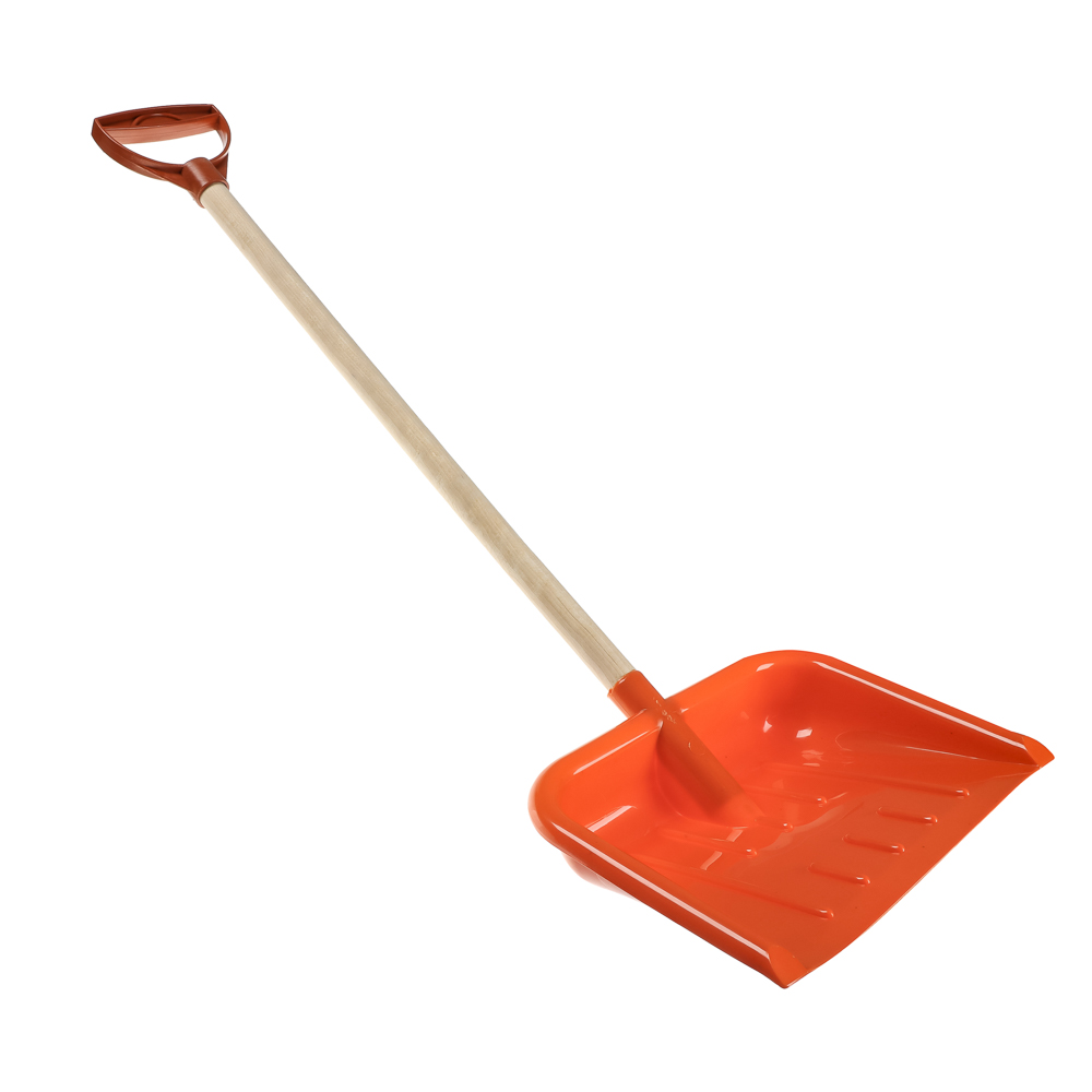 Лопатка пластмассовая с деревянным черенком 80см, РДП80, арт.№ 074-001