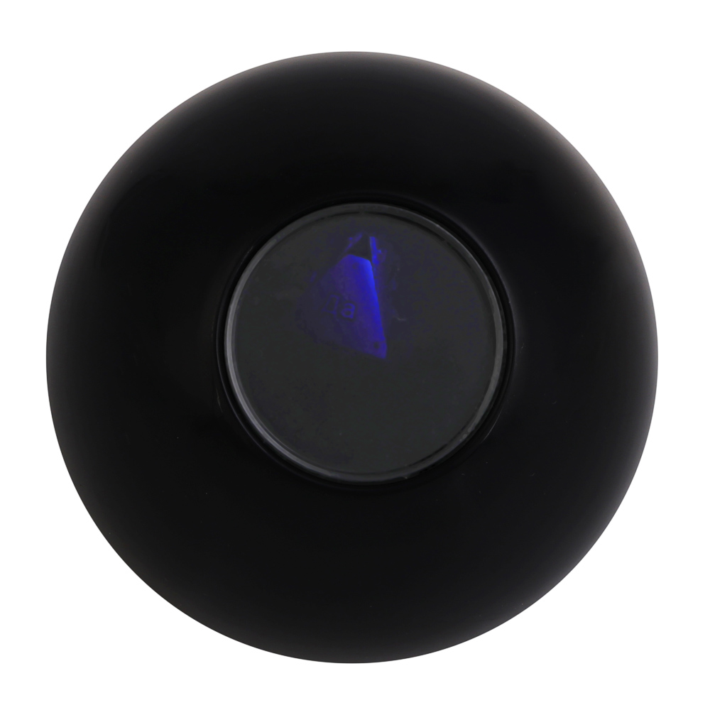 Шар предсказаний, 7 см, пластик, цвет черный, арт.№ 538-233