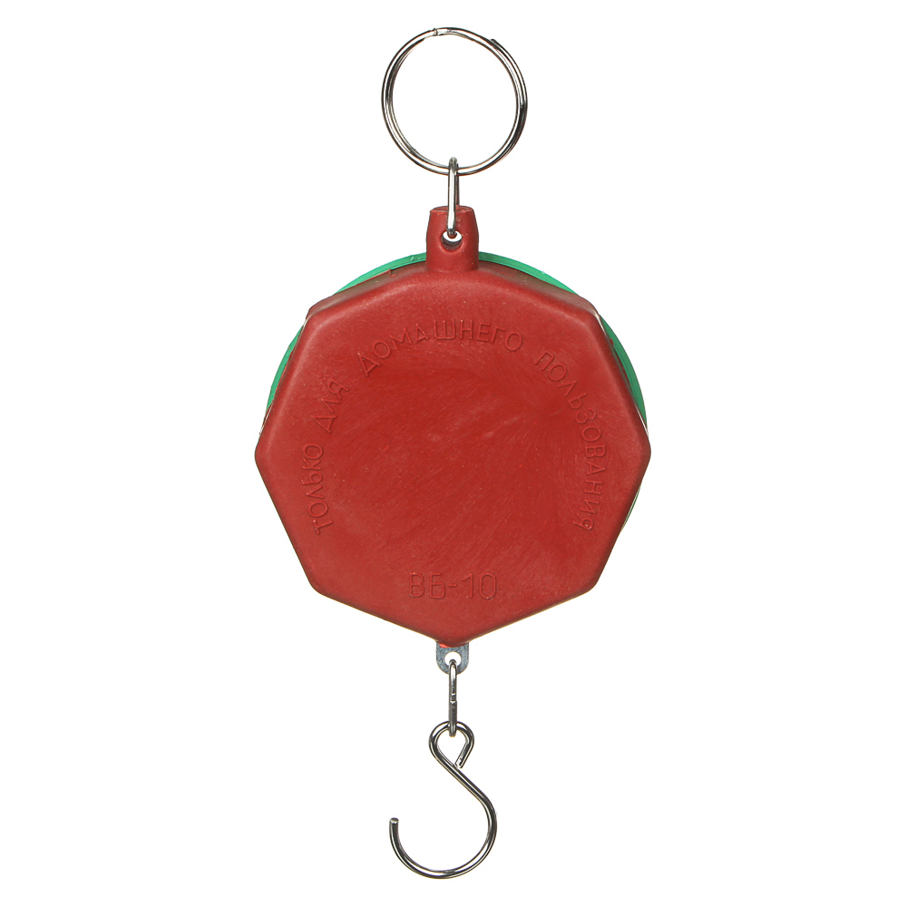 Безмен механический, круглый, нагрузка до 10кг, пластик, 3 цвета, СХ-149, арт.№ 487-006