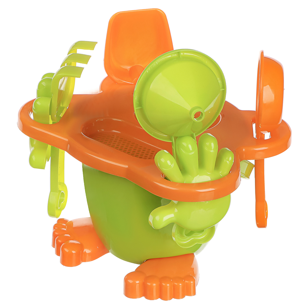 Набор для игры в песке "Дружок", ИГРОЛЕНД, 9 предметов, для детей 3+, арт.№ 430-136