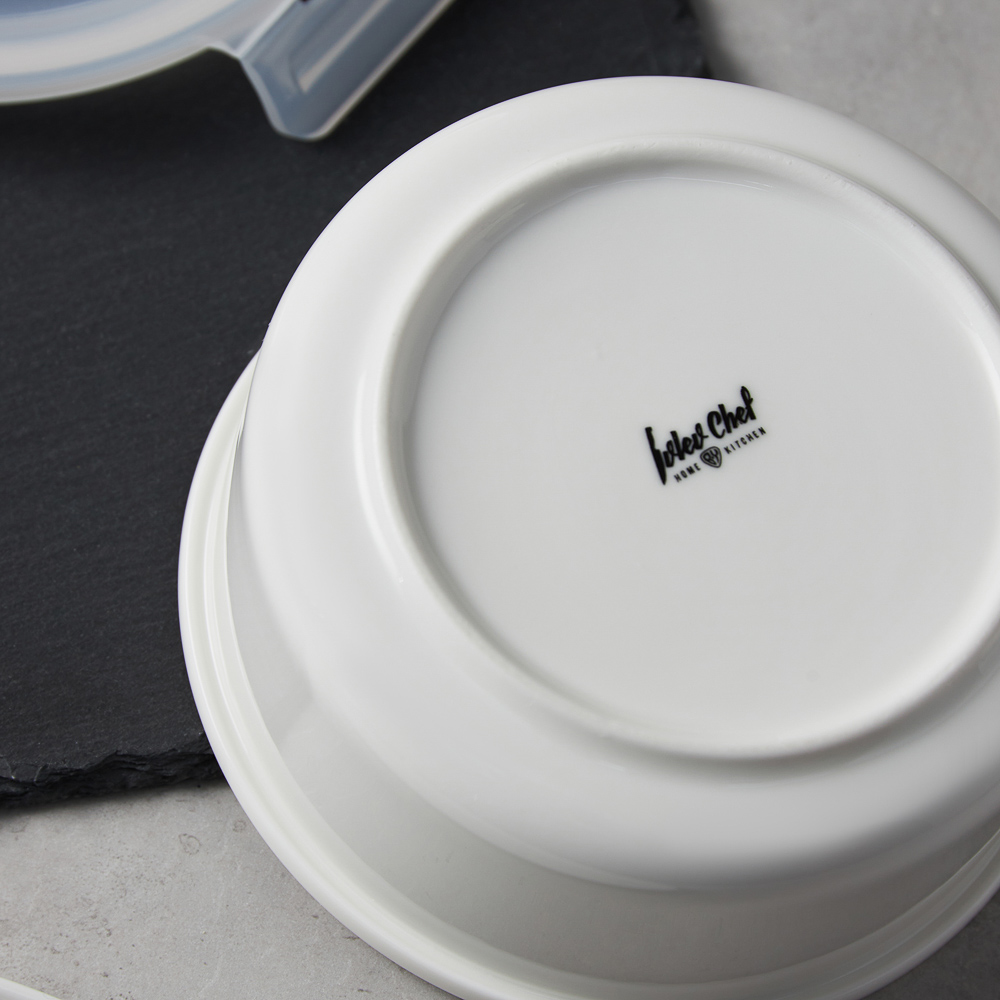 Ivlev Chef Элеганс Салатник с крышкой, 900мл, 18х7,5см, фарфор, арт.№ 824-566