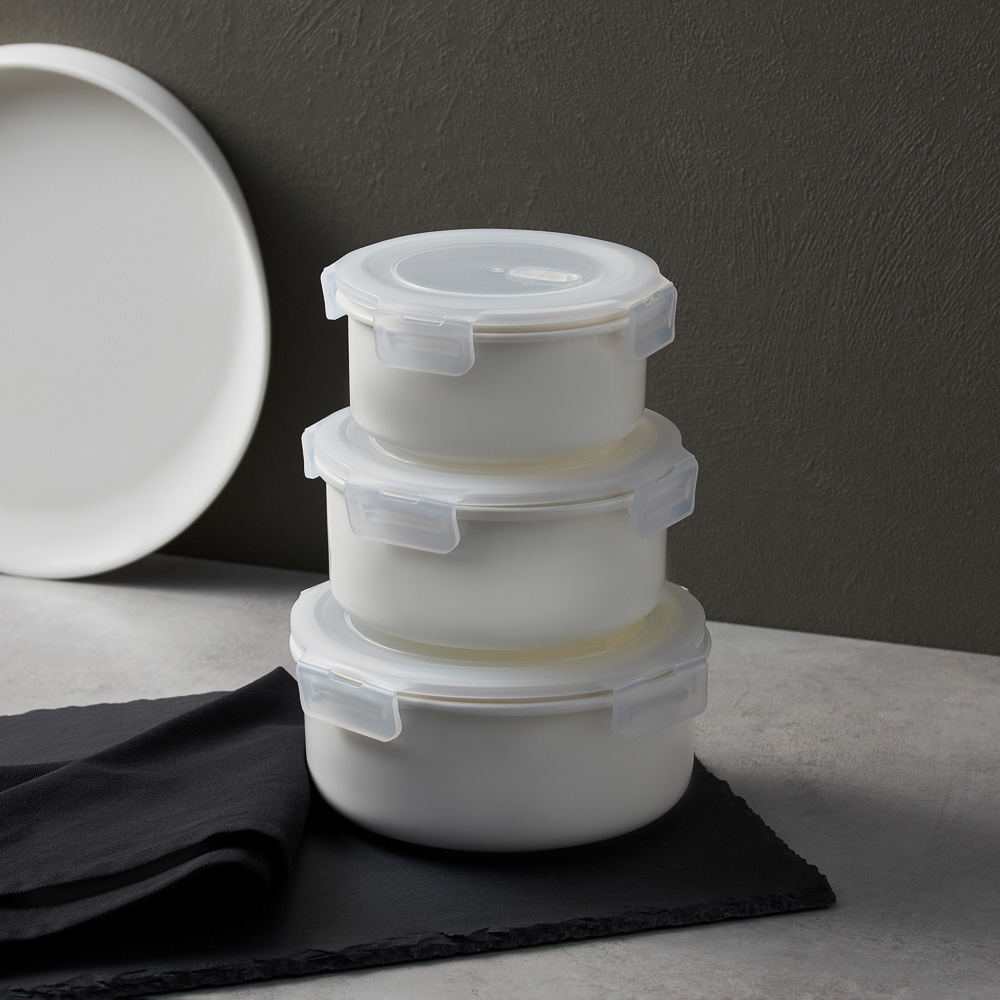 Ivlev Chef Элеганс Салатник с крышкой, 900мл, 18х7,5см, фарфор, арт.№ 824-566