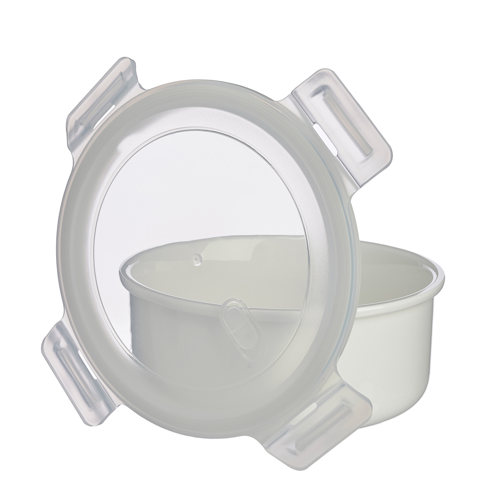 Ivlev Chef Элеганс Салатник с крышкой, 900мл, 18х7,5см, фарфор, арт.№ 824-566