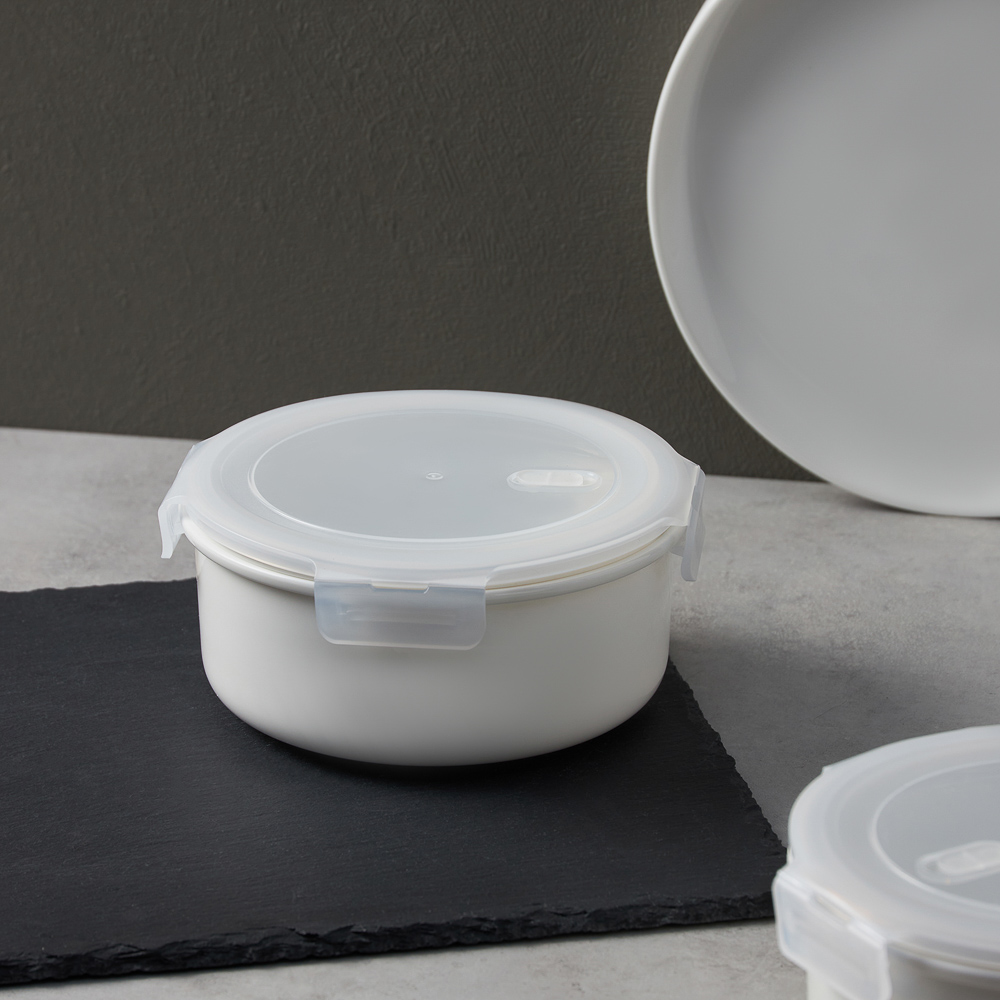 Ivlev Chef Элеганс Салатник с крышкой, 900мл, 18х7,5см, фарфор, арт.№ 824-566